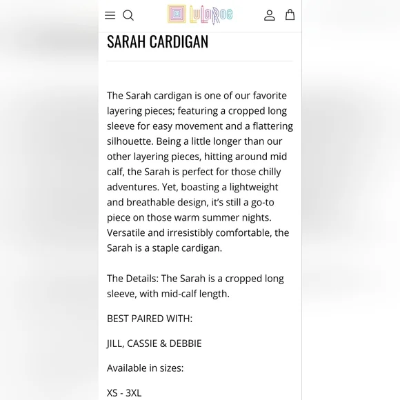 LuLaRoe | Sarah Cardigan | M | Duster | Rust | Textured | Mid-Calf | Floral - Picture 6 of 7